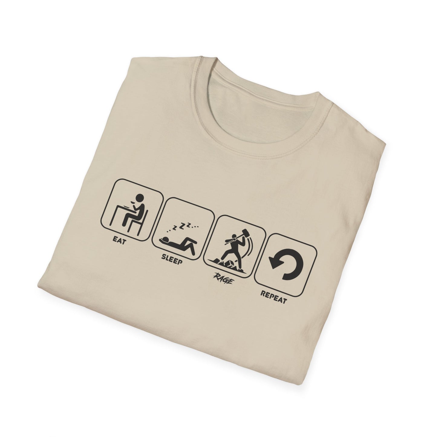 Eat Sleep Rage Repeat T-shirt