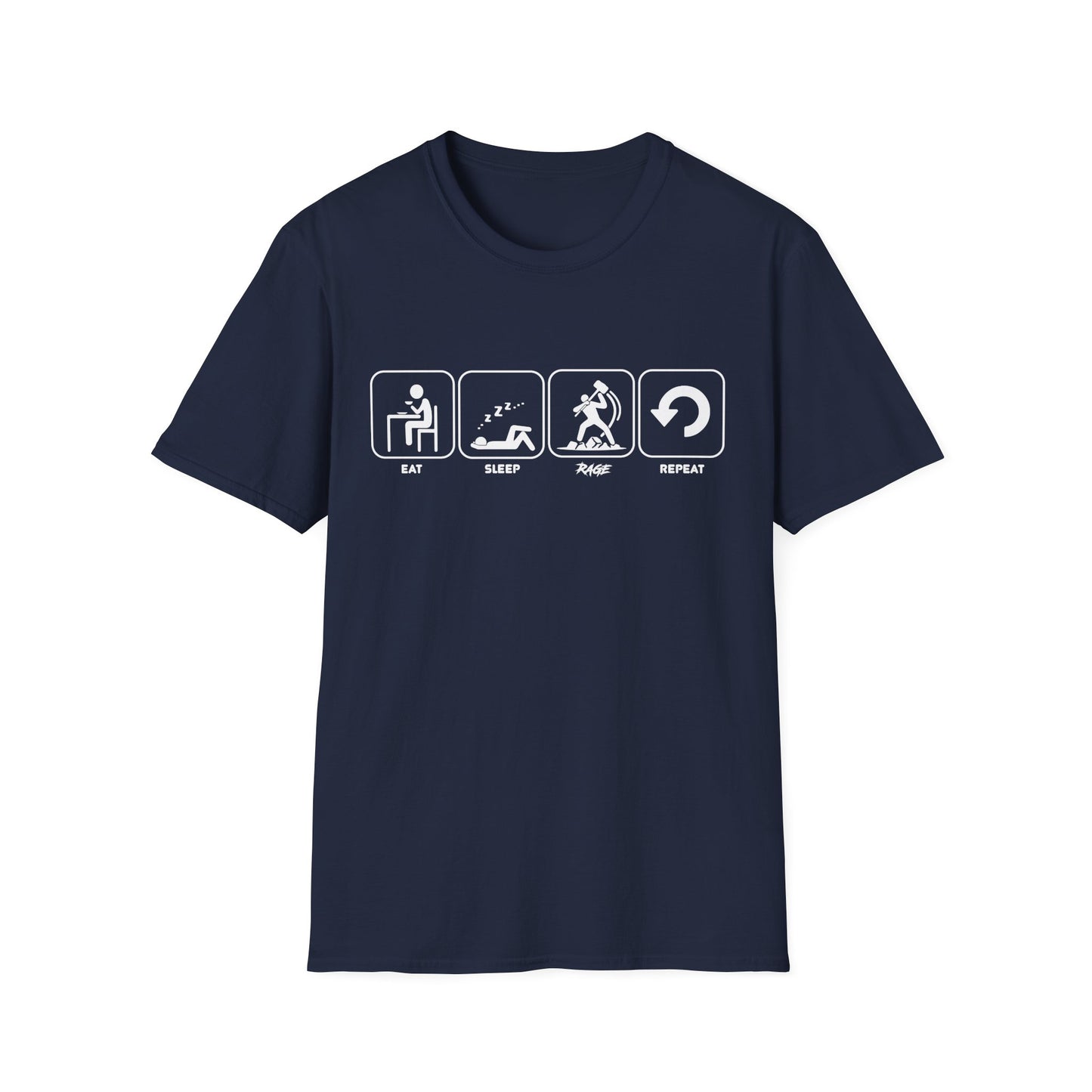 Eat Sleep Rage Repeat T-shirt