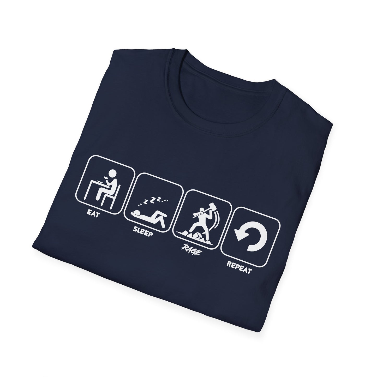 Eat Sleep Rage Repeat T-shirt
