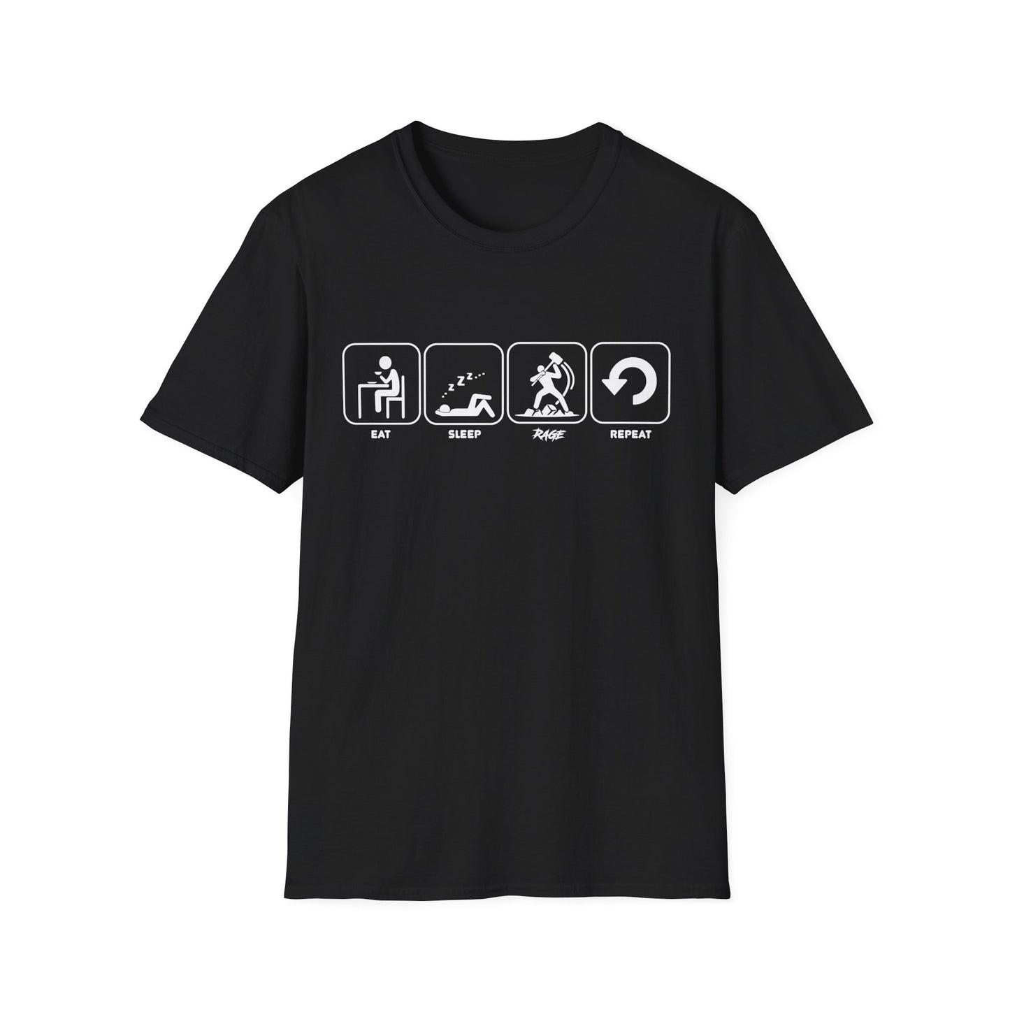 Eat Sleep Rage Repeat T-shirt