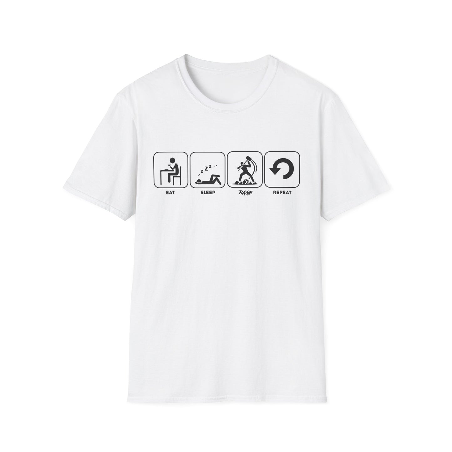 Eat Sleep Rage Repeat T-shirt