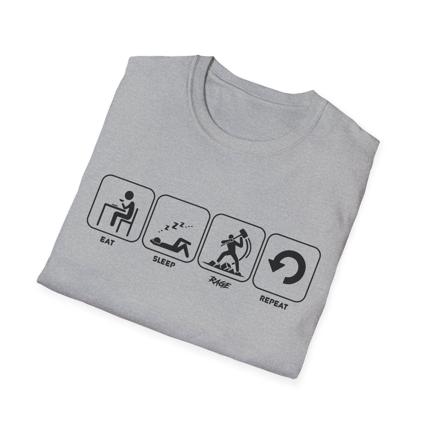 Eat Sleep Rage Repeat T-shirt