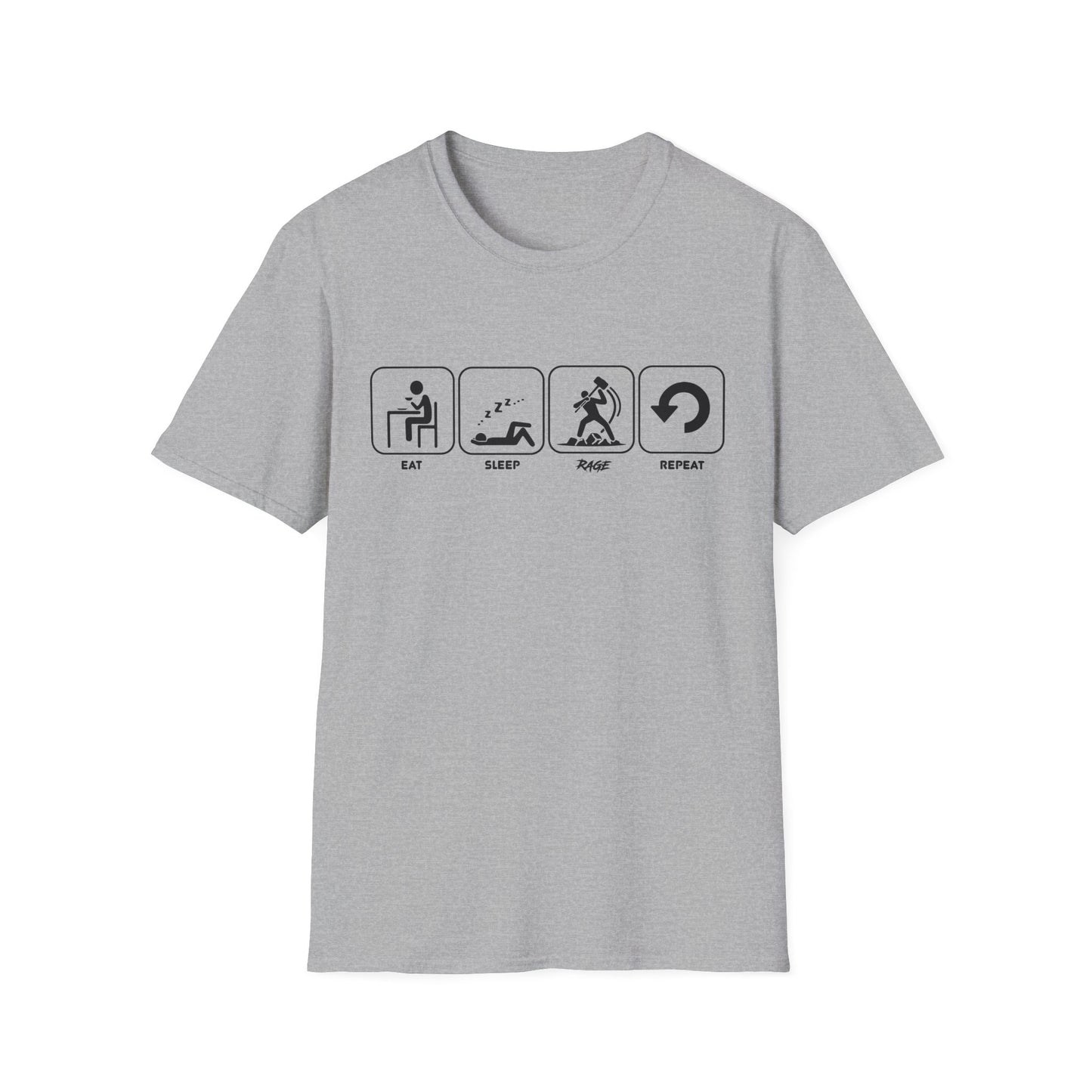 Eat Sleep Rage Repeat T-shirt