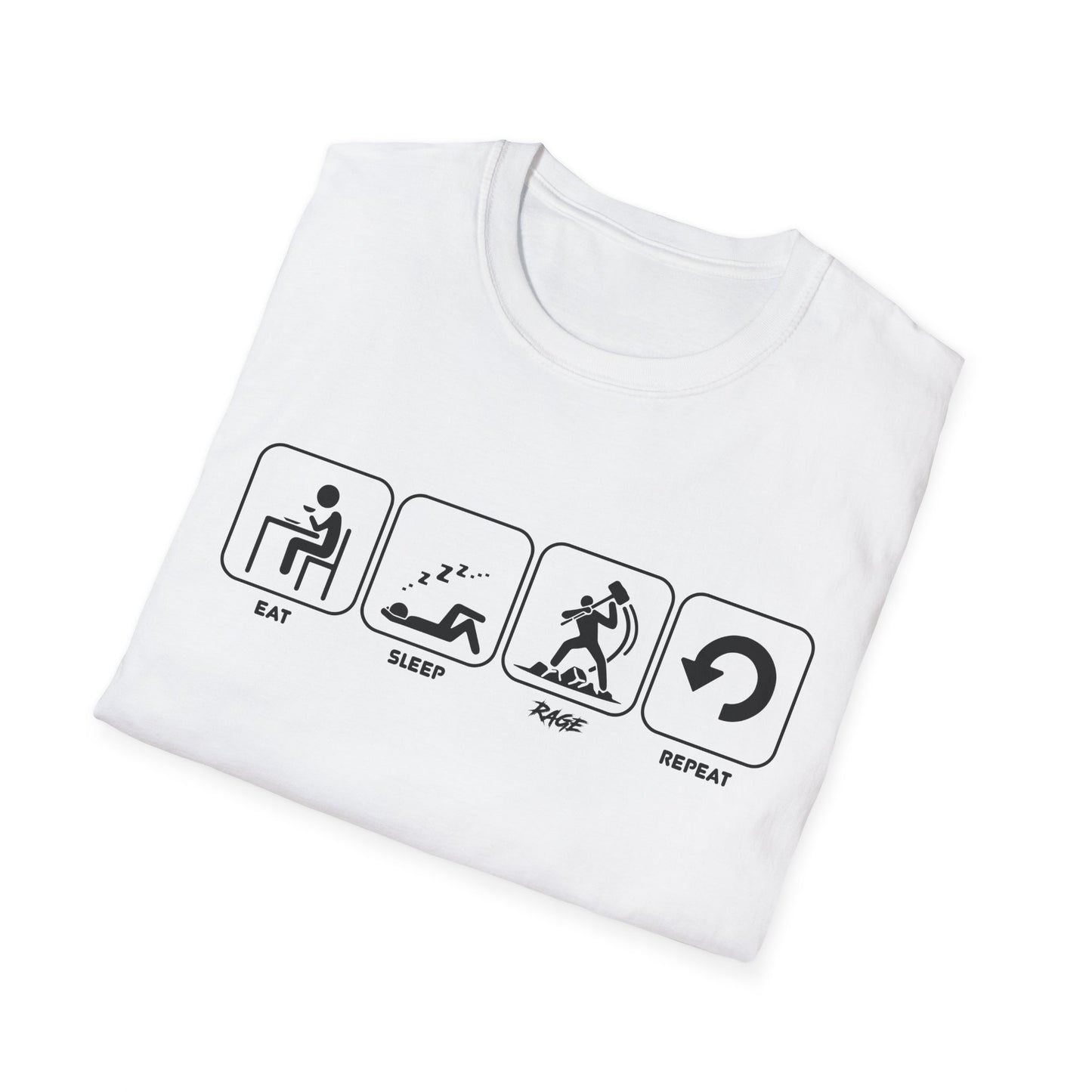 Eat Sleep Rage Repeat T-shirt
