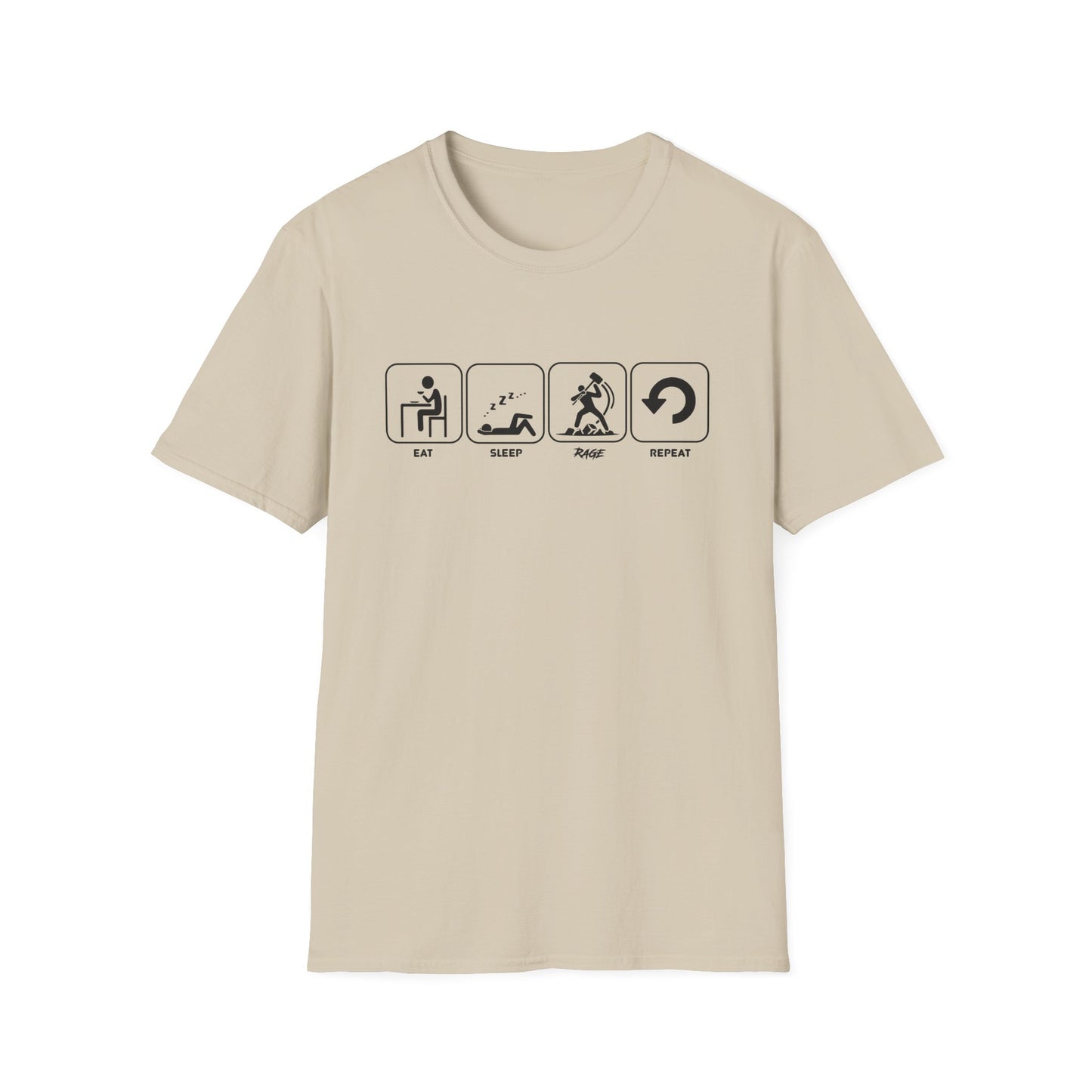 Eat Sleep Rage Repeat T-shirt